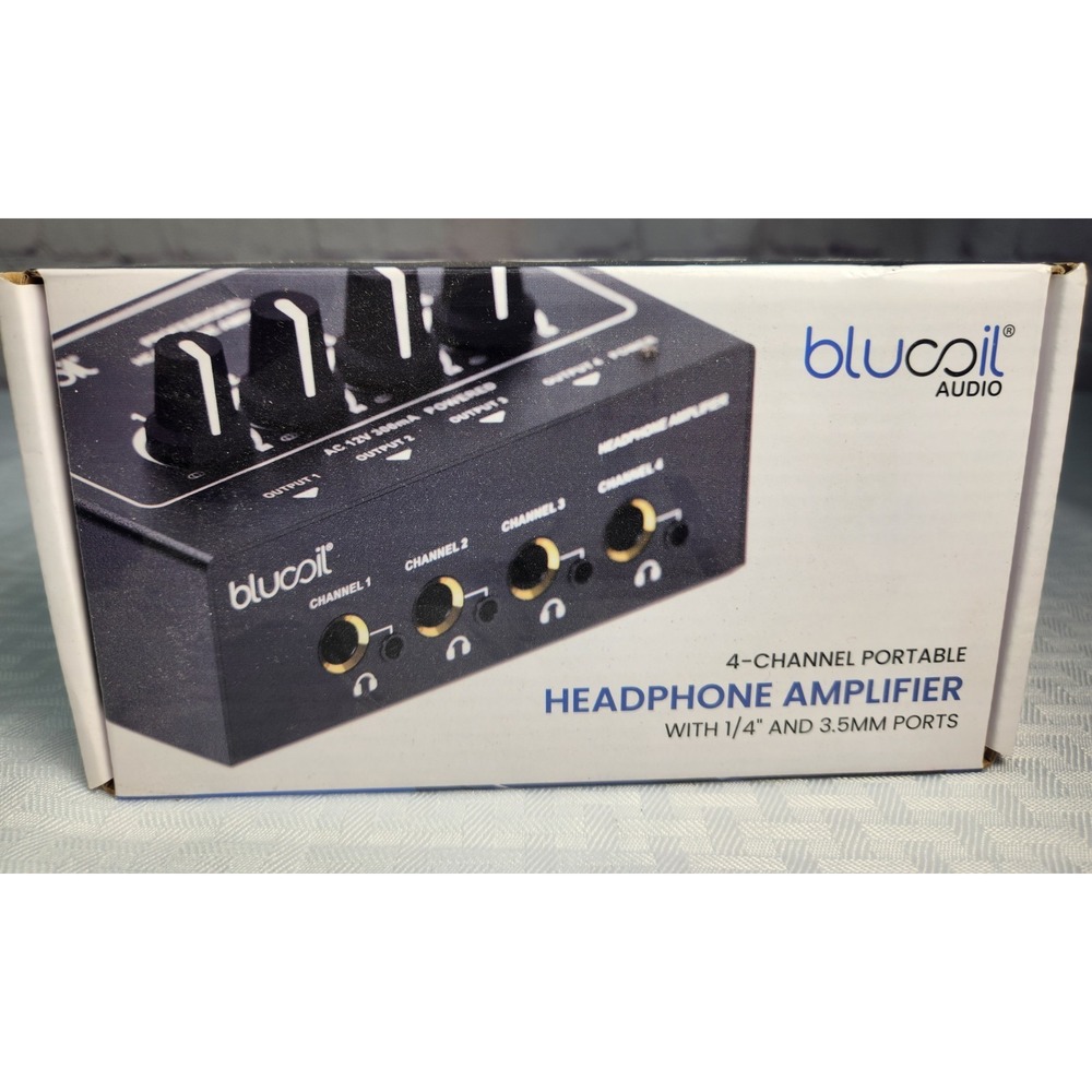 NEW!‎ Blucoil Audio 4 Channel Portable Headphone Amplifier